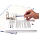 Archivační spona Fellowes PRO s přenašečem, délka 100 mm, (50ks), modrá