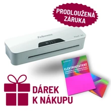Laminátor Fellowes PIXEL A4 + DÁREK: poznámkové bločky elektrostatické Symbionotes 70x100 mm + prodloužená záruka na 36 měsíců