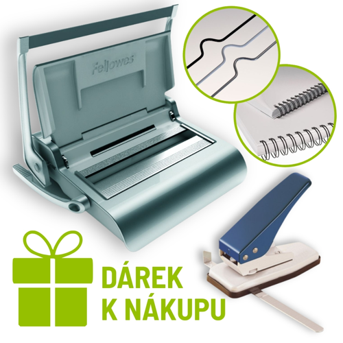 SET PRO VÝROBU KALENDÁŘŮ: Fellowes QUASAR W + DÁREK: kalendářový výsek CPW20 + spotřební materiál