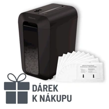 Skartovač Fellowes LX 65 + DÁREK: čistící olejové listy PowerShred Performance+